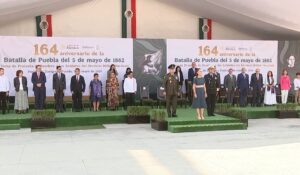 Sheinbaum conmemora 164 Aniversario de la Batalla de Puebla: Toma protesta a jóvenes del Servicio Militar