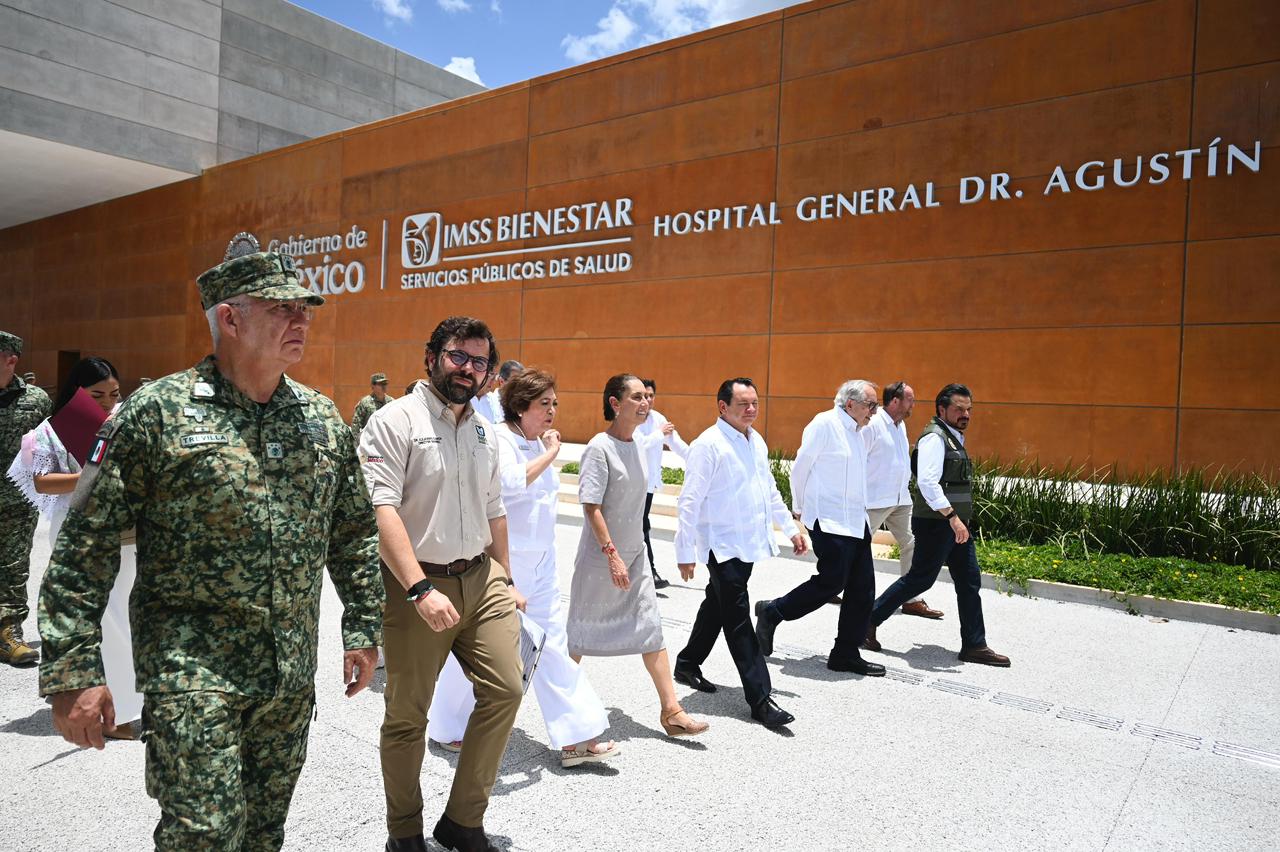 Sheinbaum inaugura Hospital General Dr. Agustín O’Horán; Yucatán se integra al IMSS Bienestar