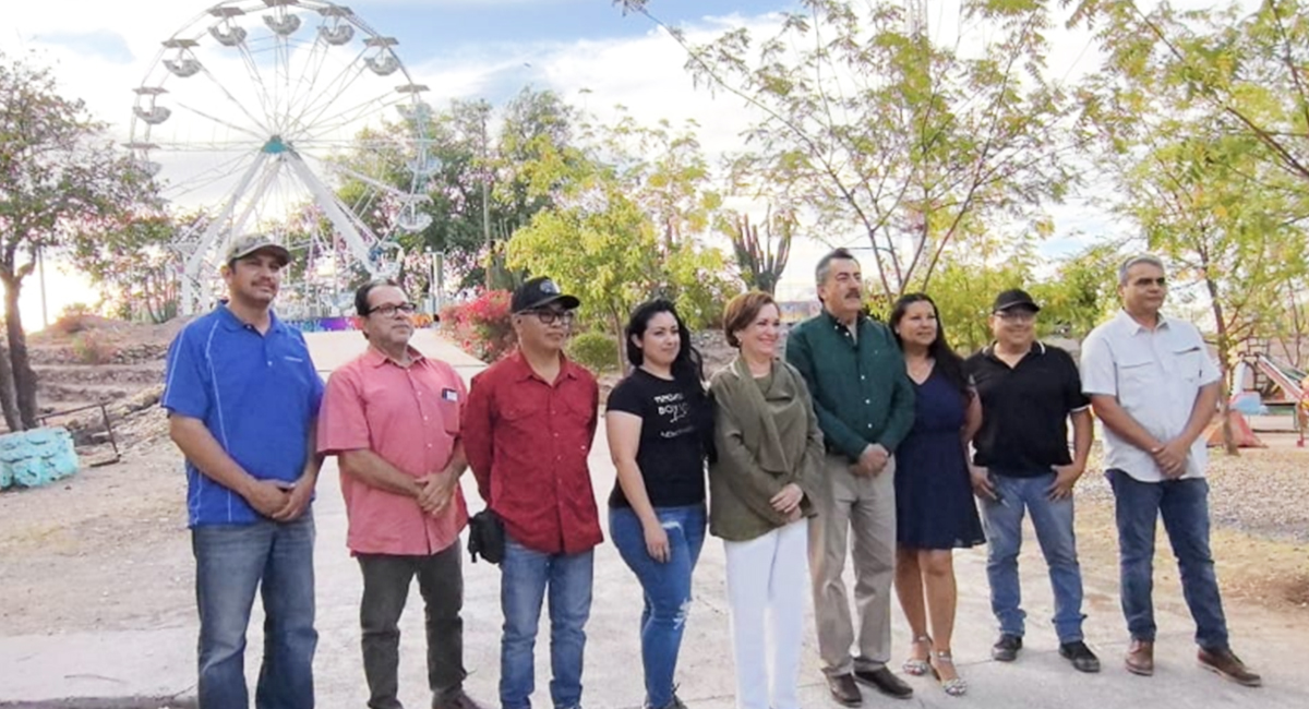 Supervisan avances finales de rehabilitación del Parque Infantil Ostimuri en Ciudad Obregón
