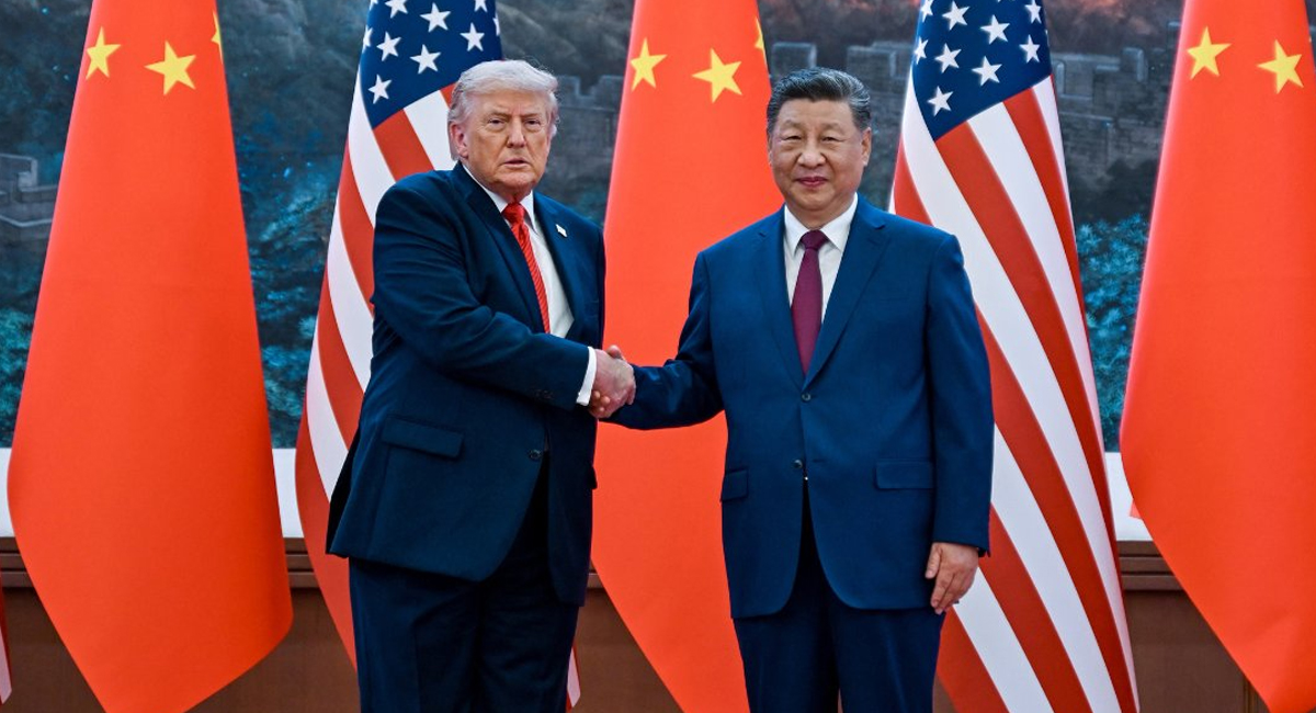 Los presidentes Donald Trump, y Xi Jinping este miércoles 13 de mayo