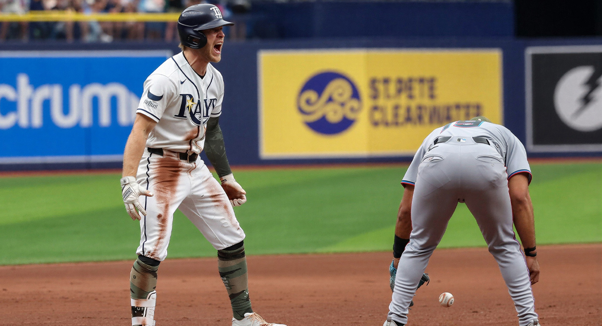 Taylor Walls se convirtió en el héroe de los Rays durante la victoria con la que aseguraron la serie ante Miami
