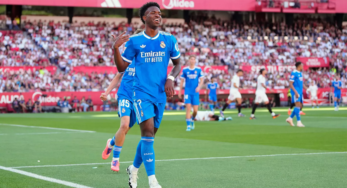 Vinicius Junior anotó el tanto con el que el Real Madrid venció al Sevilla en LaLiga