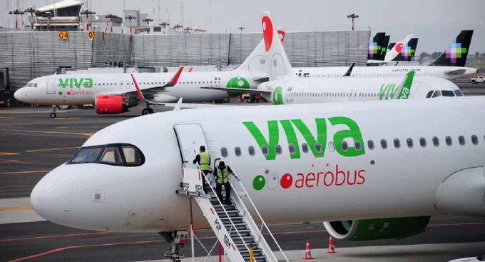 ¡Se llevan buen susto! Activan protocolos por falsa alarma de bomba en vuelo de Viva Aerobus en AICM.