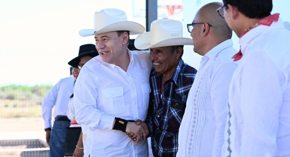 el gobernador Alfonso Durazo Montaño durante el evento realizado en Vícam