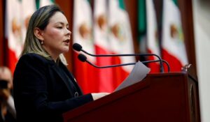 Yeraldine Bonilla gobernadora interina de Sinaloa, respalda a Rocha Moya ante acusaciones