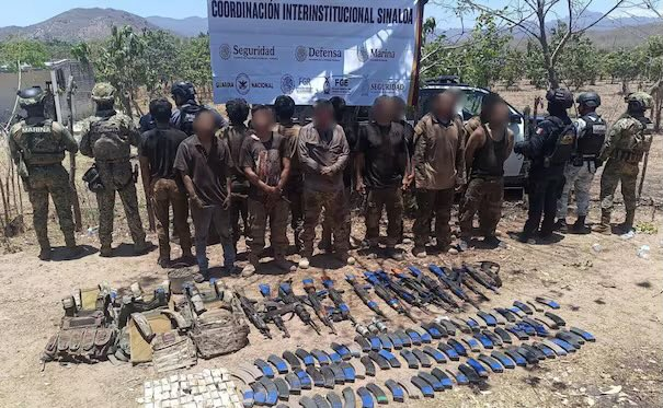 Marina detiene a 13 presuntos integrantes de ‘Los Chapitos’ tras agresión en Mazatlán