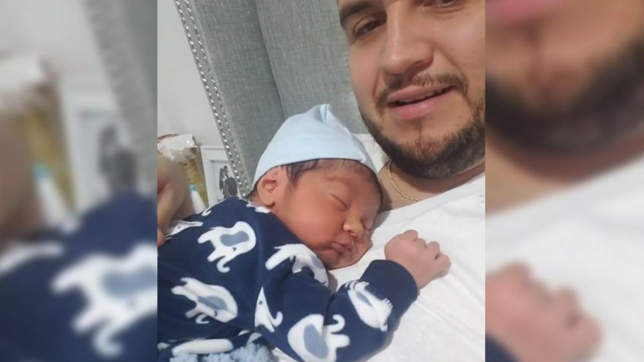 ¿Niño o niña? Con globos y colores, vocalista de Calibre 50 revela el sexo de su segundo bebé