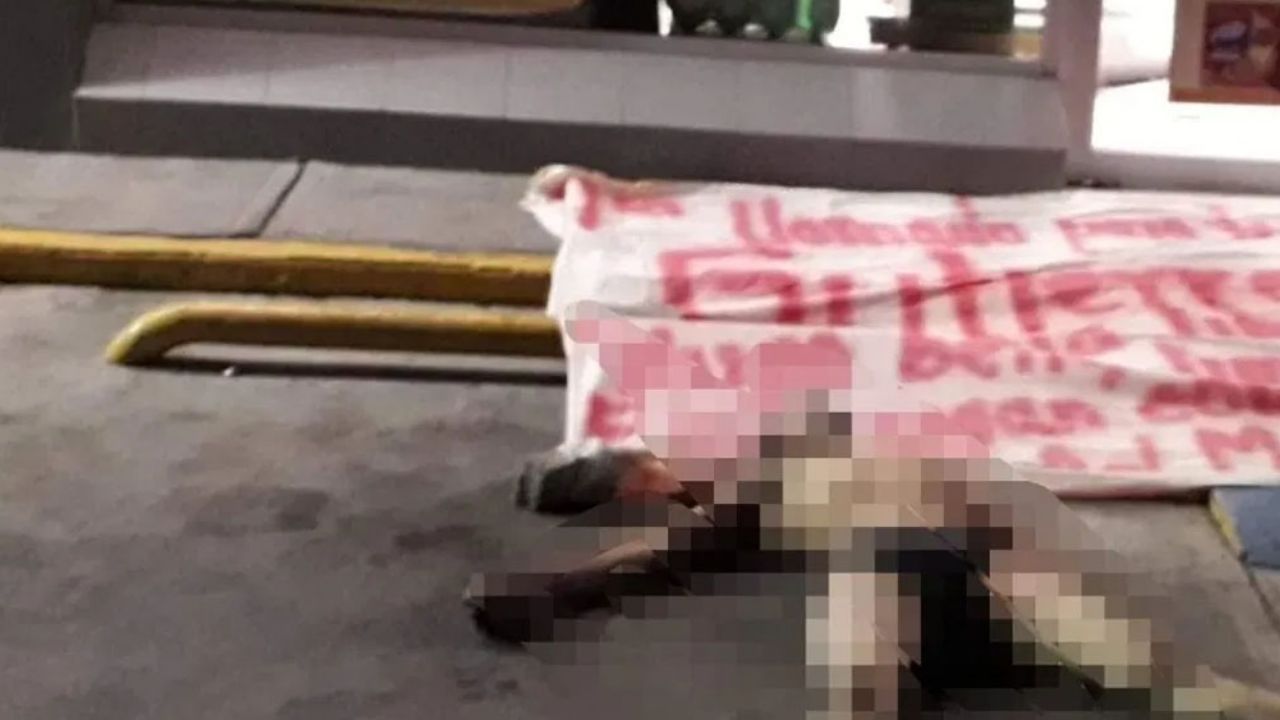 Amenazan a AMLO y al alcalde de Chalco con narcomanta atada a cadáver