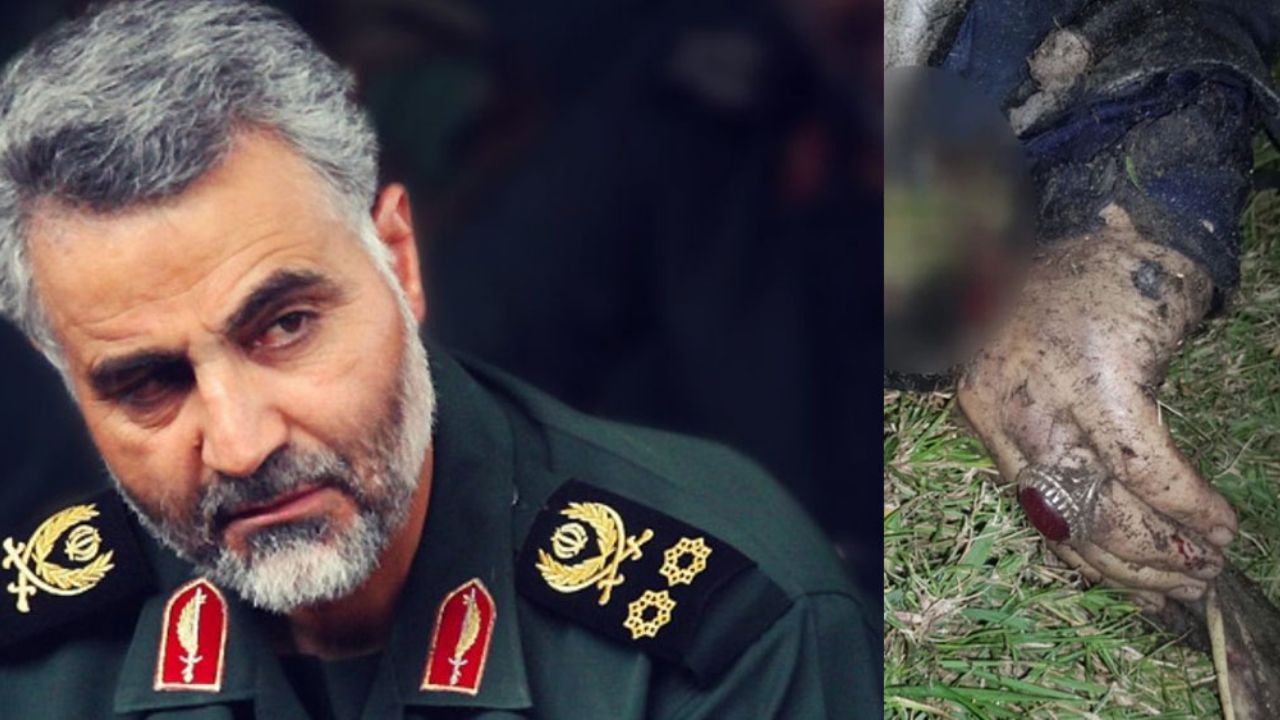 Video exhibe cuerpo de alto militar iraní con anillo único y confirma su muerte