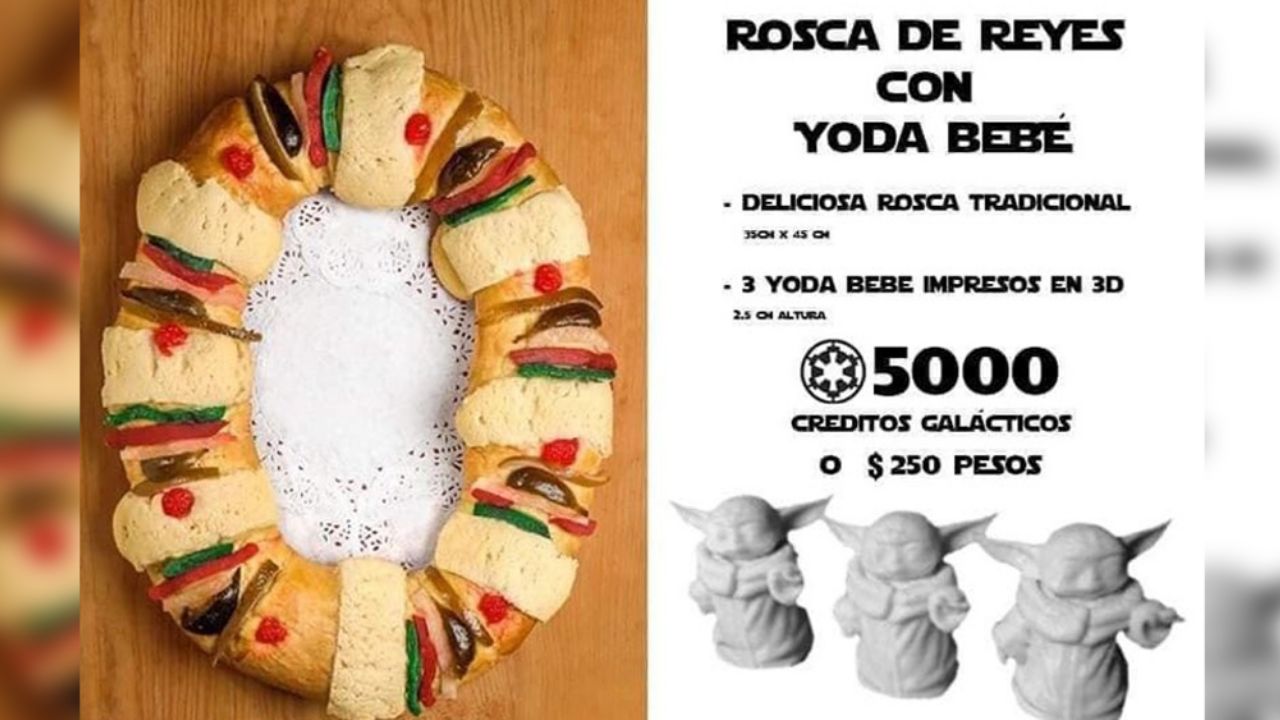 “La Mandarrosca”: ‘Baby Yoda’ se encuentra dentro de la Rosca de Reyes