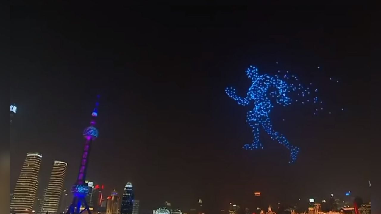 Video del show de drones en el Año Nuevo chino es totalmente falso