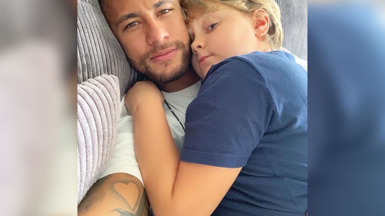 Neymar cautiva a todos sus fans con foto al lado de su hijo Davi Lucca