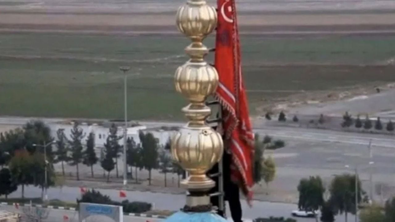 VIDEO: Irán iza bandera roja y anuncia la guerra por muerte de “mártir” militar