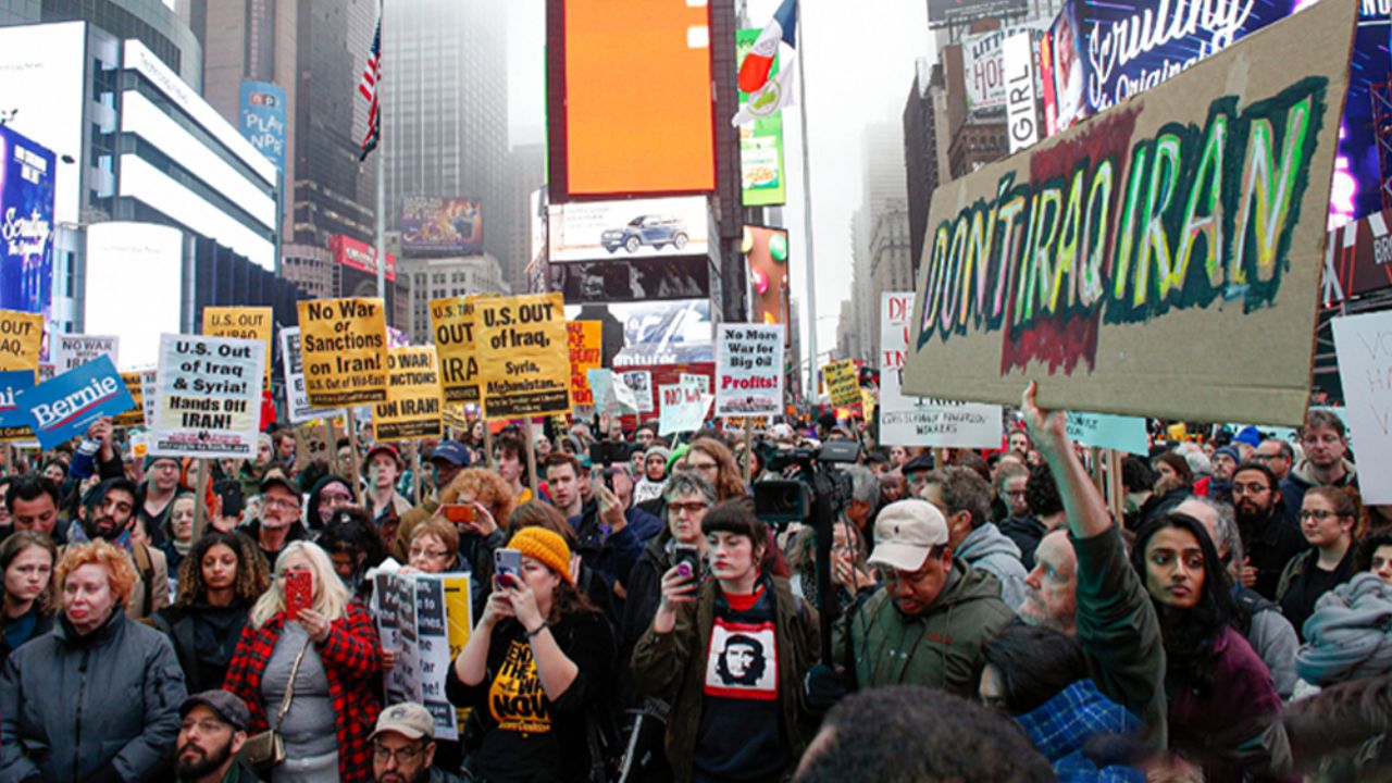 Repudio contra Trump: Protestan por ataque de EU en contra de Irán