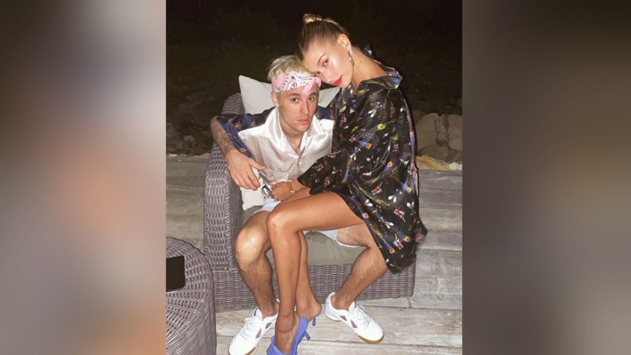 Hailey le hace honor al sencillo de Justin Bieber con pastel de bodas: “Yummy”