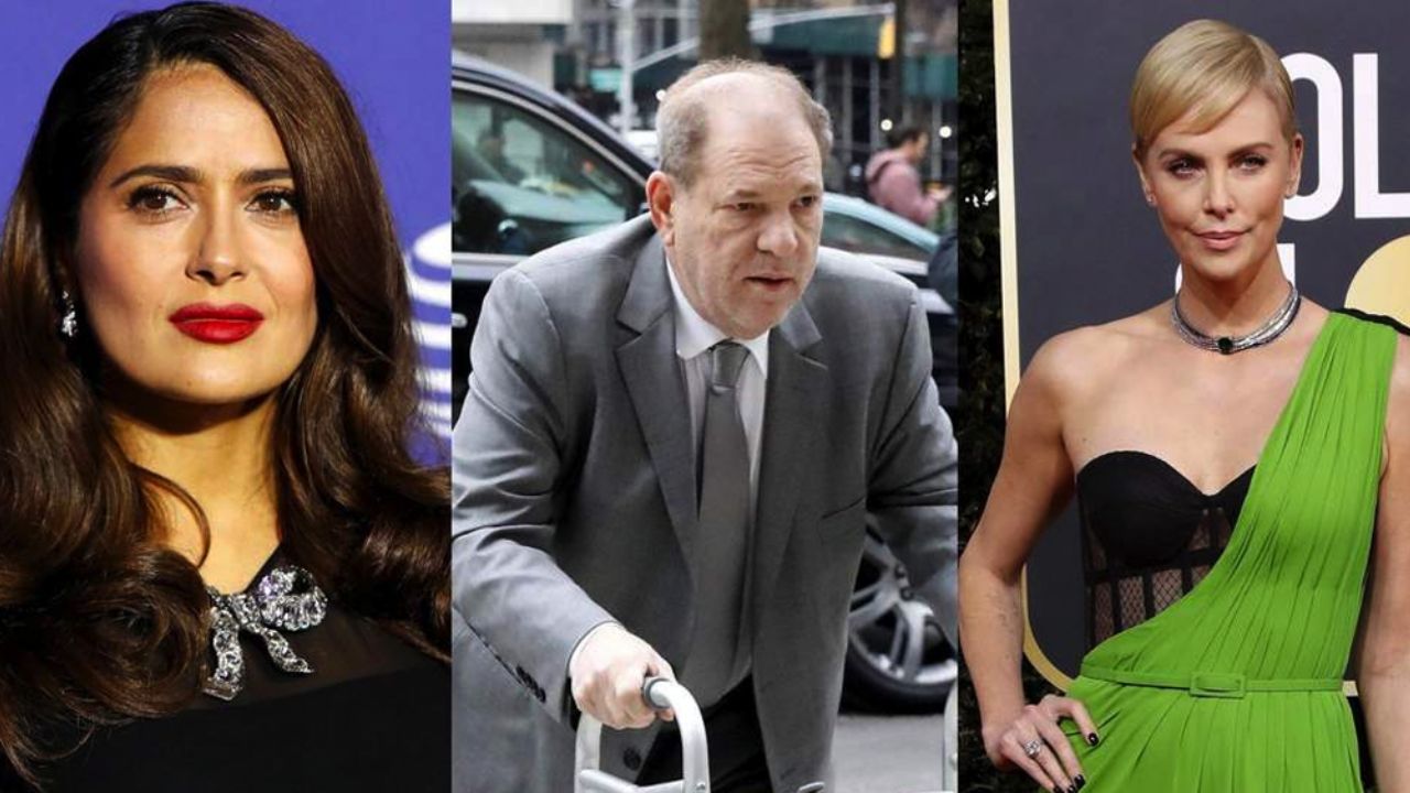 Charlize Theron y Salma Hayek, nombradas en juicio de Weinstein en NY