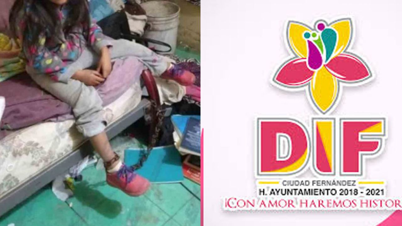 Policías de SLP rescatan a niña de 5 años que vivía encadenada por sus padres