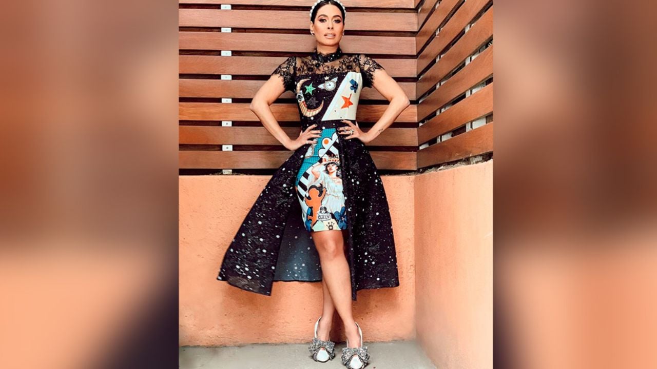 Galilea Montijo presume espectaculares piernas con sexy falda ‘animal print’