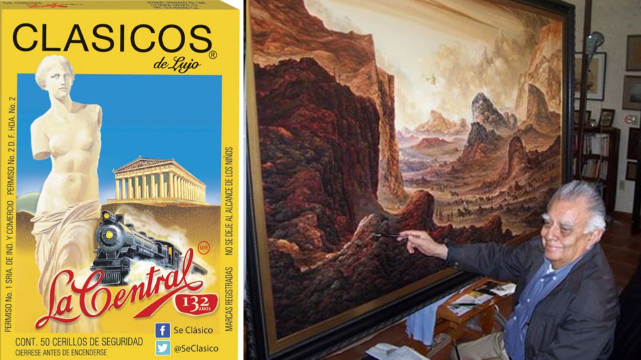 Muere el pintor Jorge Cázares, autor de los bellos paisajes en las cajas de cerillos