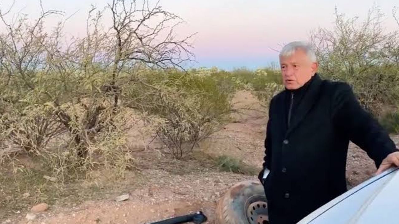 “Como de costumbre”: AMLO llega tarde con los LeBarón por llanta ponchada