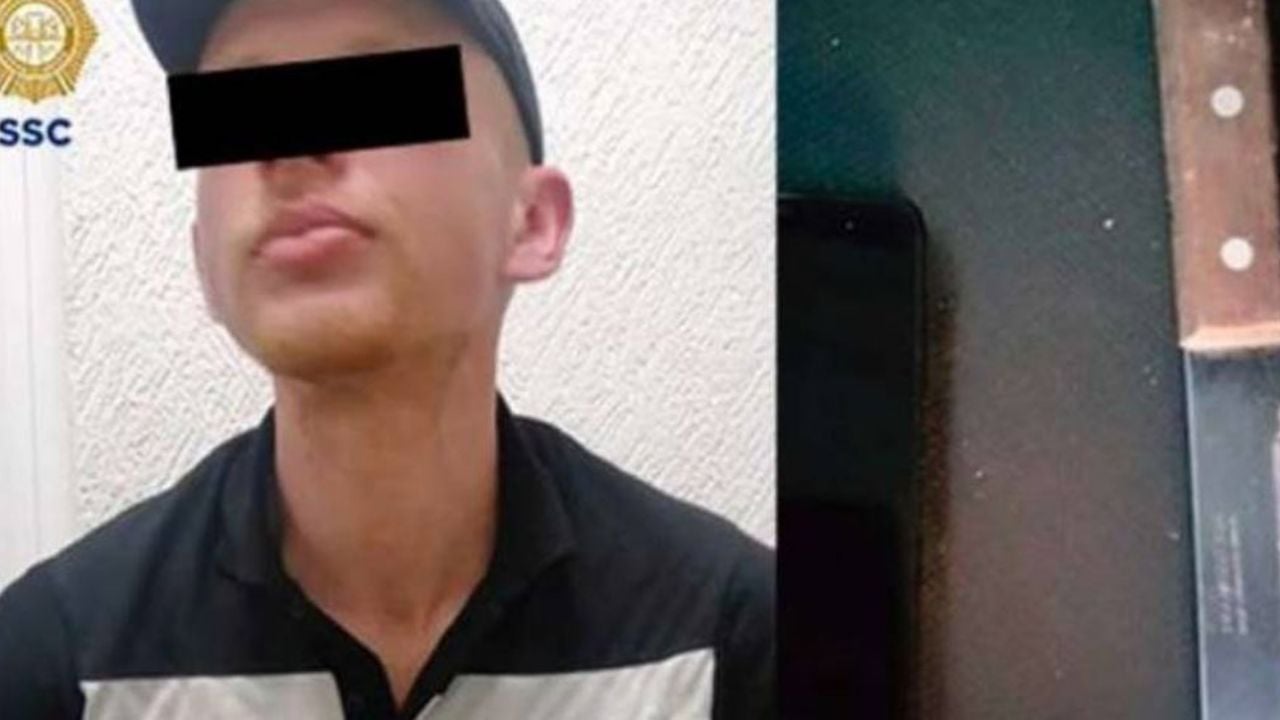 Policías detienen a asaltante ruso armado con cuchillo en CDMX
