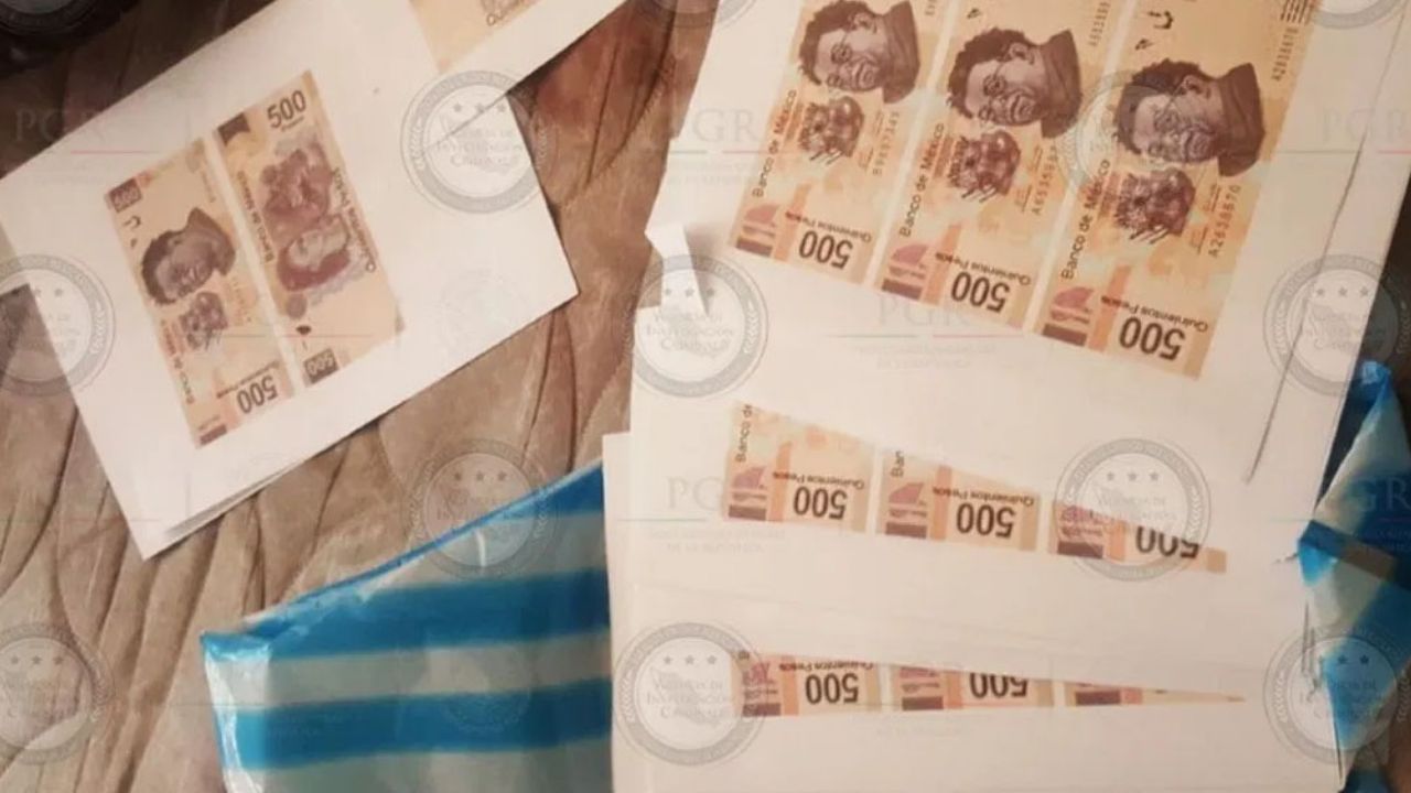 FGR desarticula banda criminal que falsificaba billetes; 7 detenidos