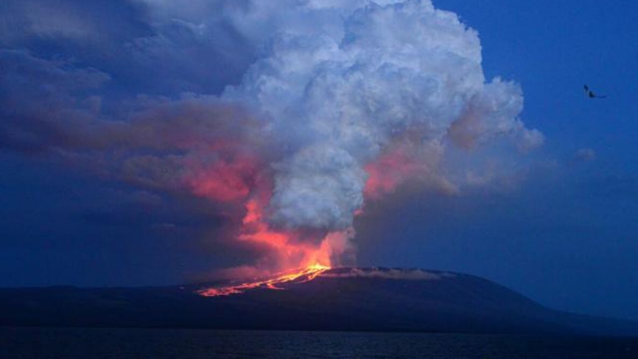 VIDEOS: Así fue la erupción volcánica de La Cumbre en las Islas Galápagos