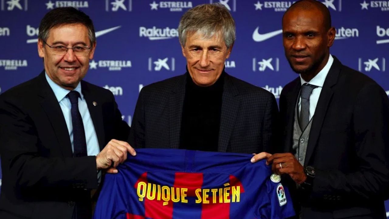 Quique Setién realiza su presentación oficial como nuevo DT del Barcelona