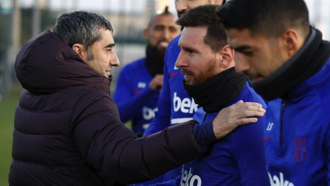 “Gracias por todo”: Messi se despide de Valverde tras su destitución del Barça
