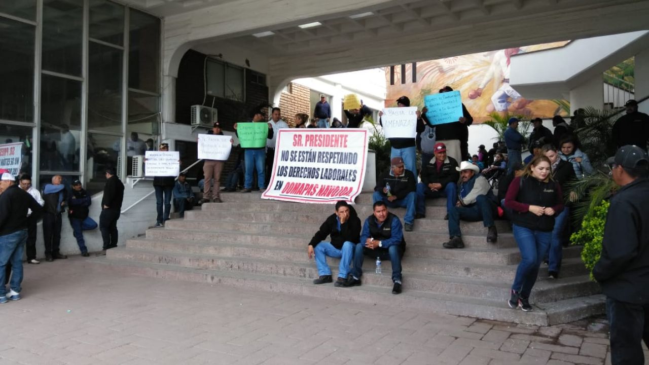 Trabajadores sindicalizados toman instalaciones del Gobierno de Navojoa