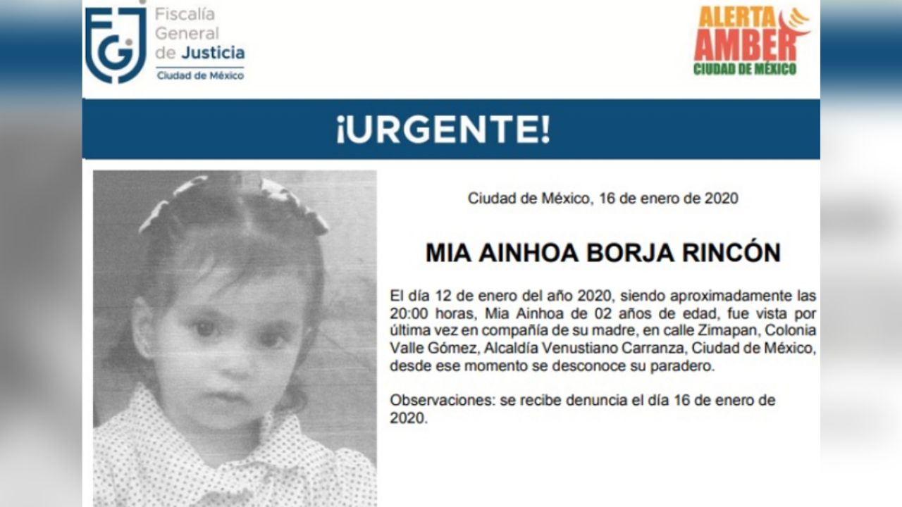 Desaparece junto a su madre en la CDMX; tiene una cicatriz en el brazo