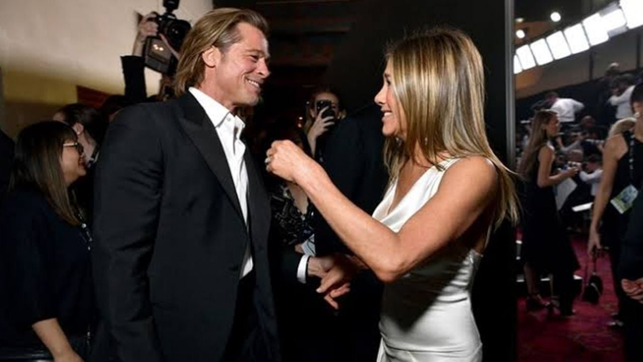 Brad Pitt se queda atónito con discurso de Jennifer Aniston en los SAG Awards