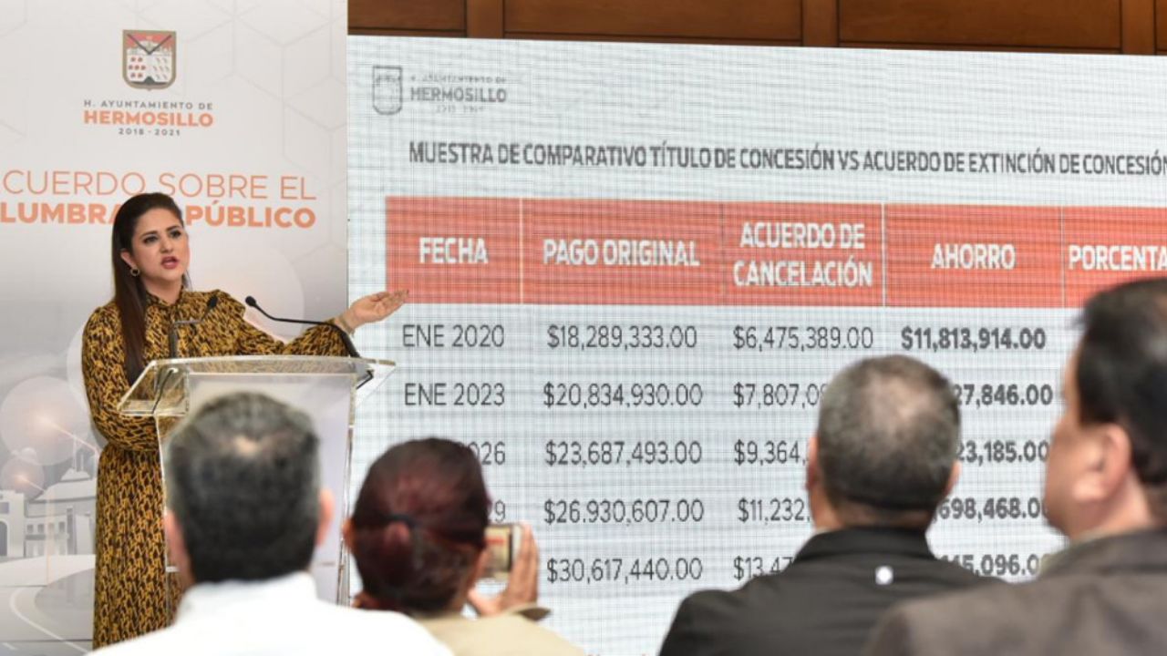 Concesión del alumbrado público de Hermosillo finalmente se cancela
