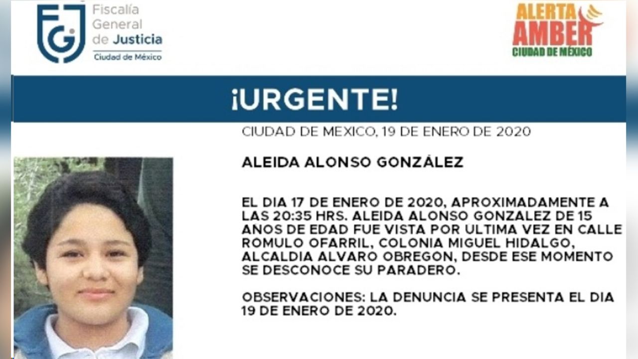 Con múltiples cicatrices, desaparece Aleida Alonso, de 15 años en CDMX
