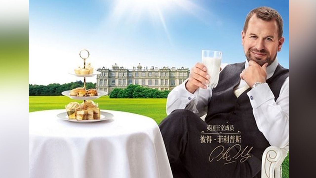 ¡Nuevo escándalo! Nieto mayor de la Reina Isabel II sale en anuncio de leche