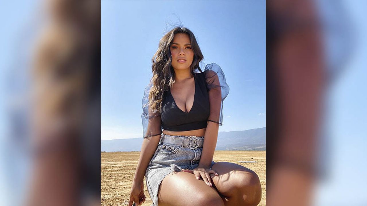 En corto vestido, Ania Gadea da detalles de lo que será su nueva canción