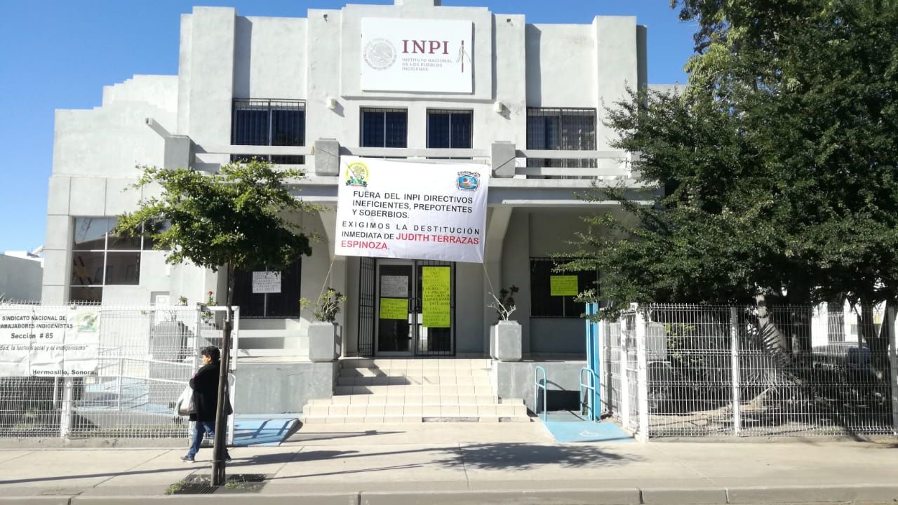 Trabajadores sindicalizados del INPI en Sonora piden destitución de funcionaria