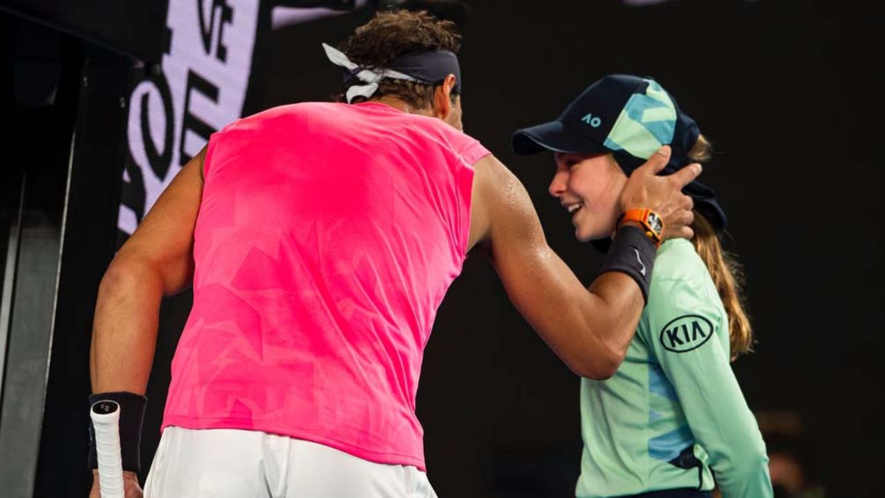 Rafael Nadal pide perdón a niña por darle un pelotazo durante un partido