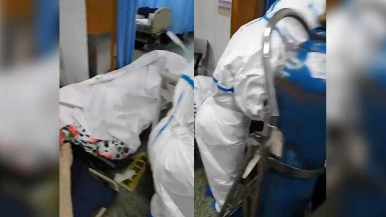 Coronavirus: Señalan ‘crisis higiénica’ en video de cuerpos en piso de hospital