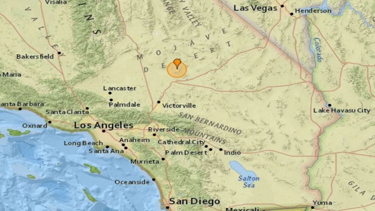 Sismo magnitud 4.6 y 3 réplicas sacuden California; se sintió hasta Las Vegas