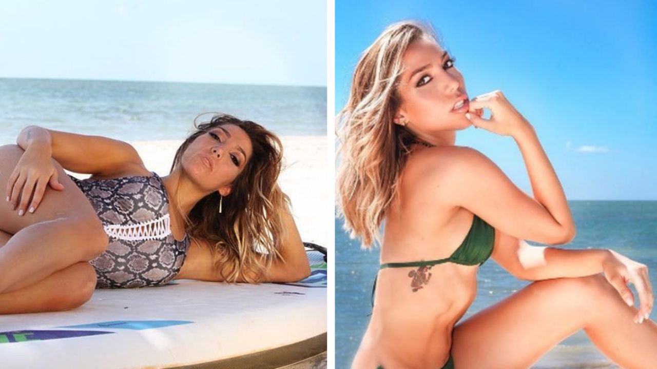 Frida Sofía derrocha sensualidad al tomar el sol con pequeño bikini naranja