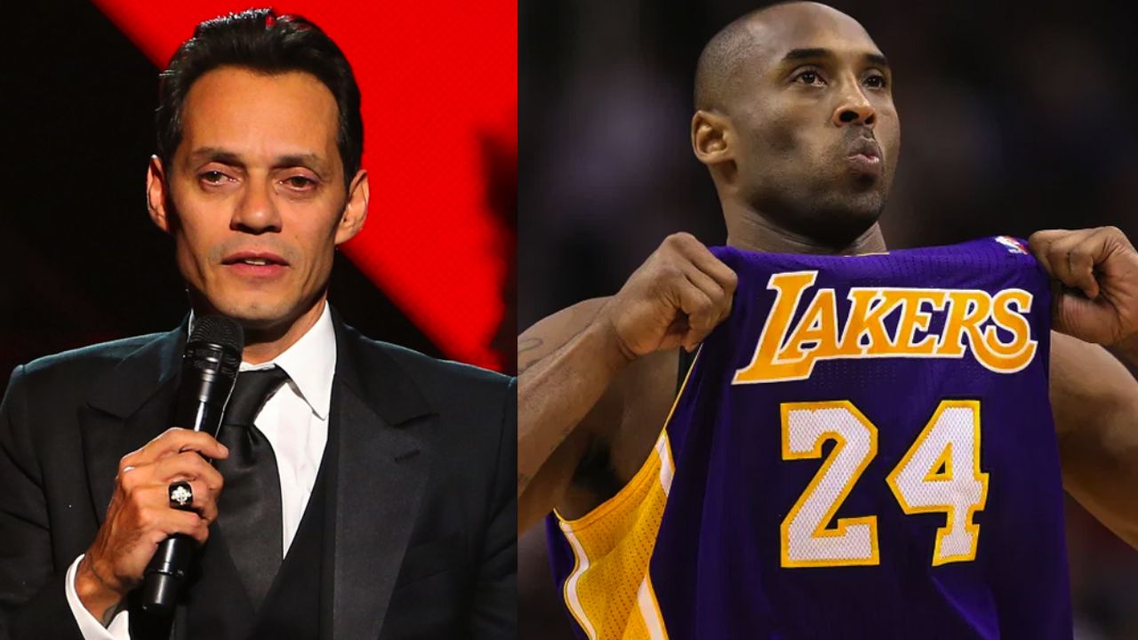 Marc Anthony no controla el llanto en emotivo homenaje a Kobe Bryant