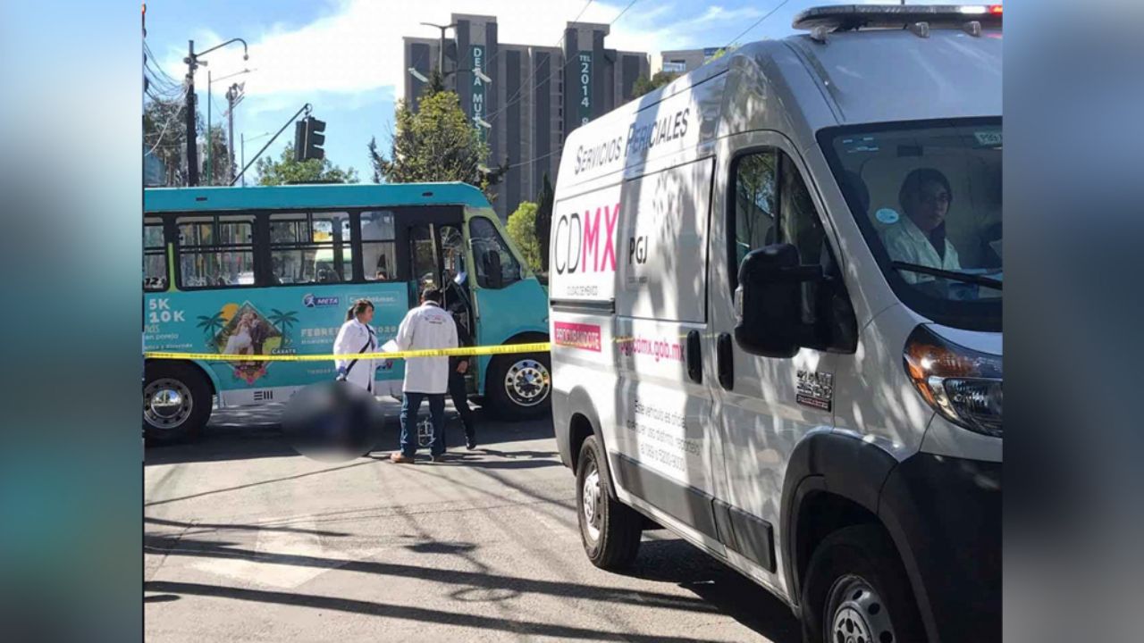 Adulta mayor muere al ser embestida por un autobús pasajero en la CDMX