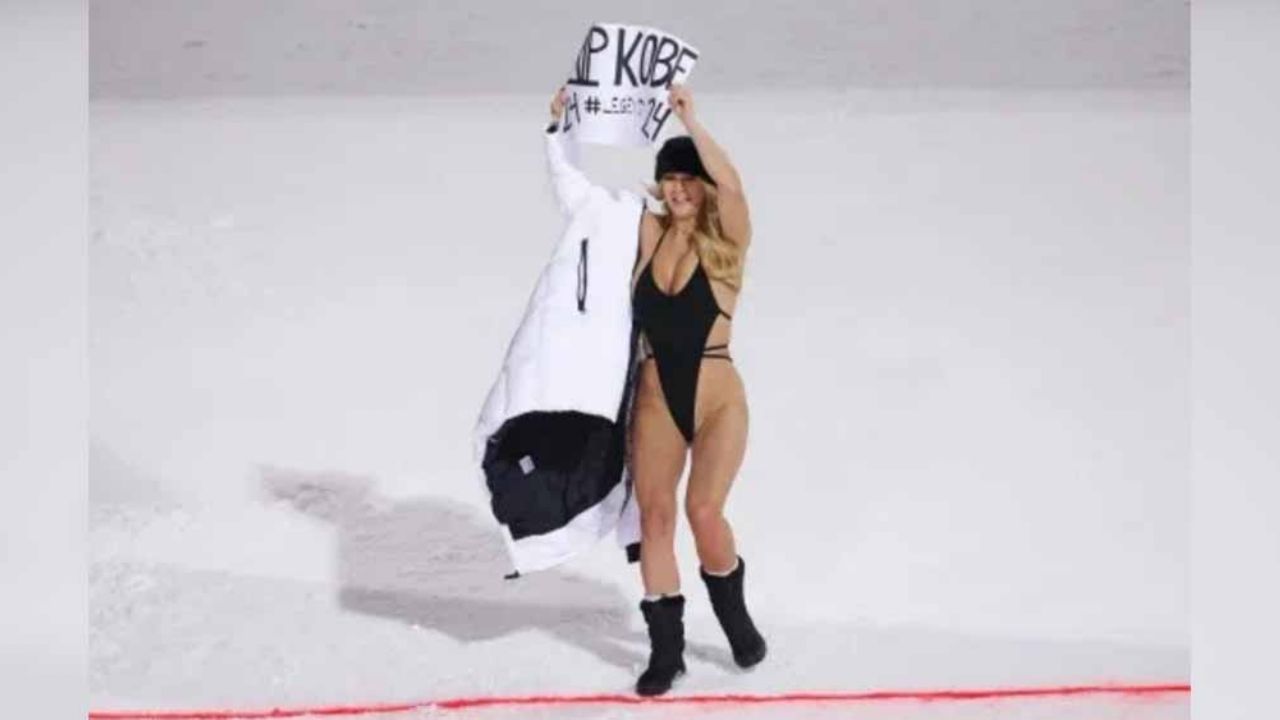 Invasora de la Champions irrumpe en Copa de Esquí con tributo a Kobe Bryant