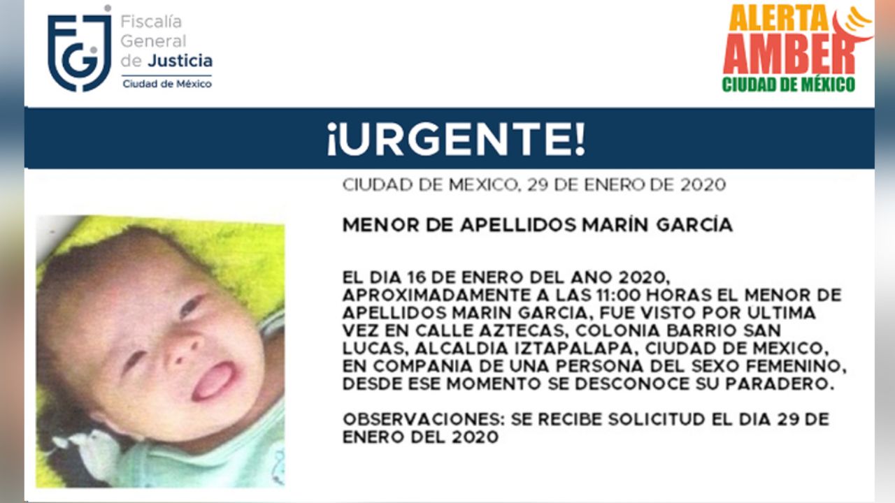 ¡Urgente! Desaparece bebé de un mes de nacido en Iztapalapa; iba con una mujer