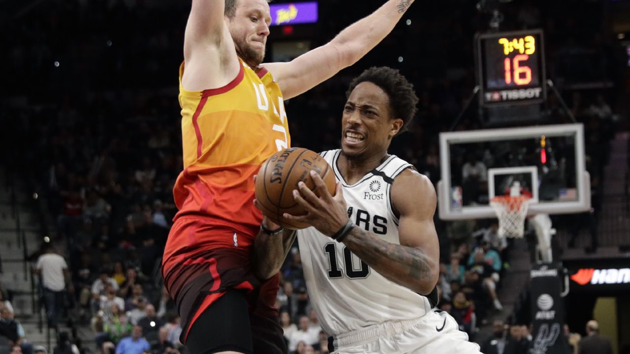 DeRozan, protagonista en el triunfo de Spurs sobre el Jazz