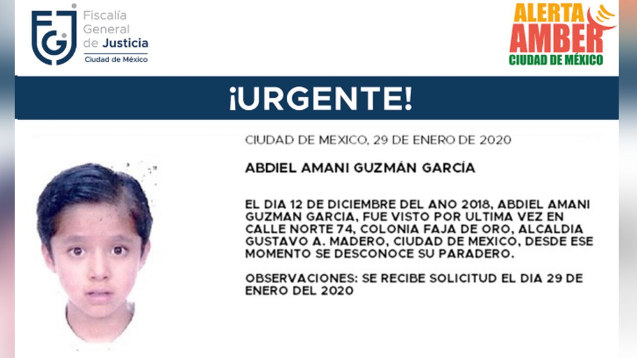 Tras un año de haber desaparecido, se inicia búsqueda de Abdiel, de 10 años