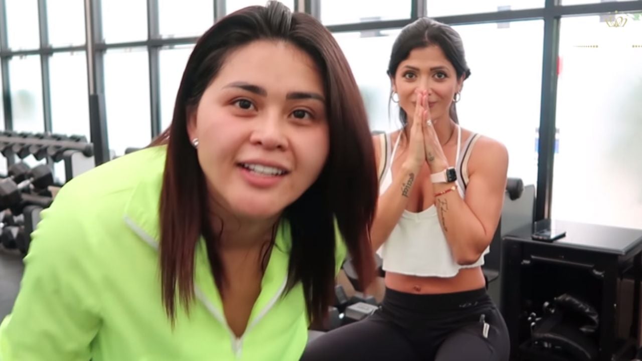VIDEO: Kimberly Flores pone a sufrir a ‘Gomita’ en el gimnasio