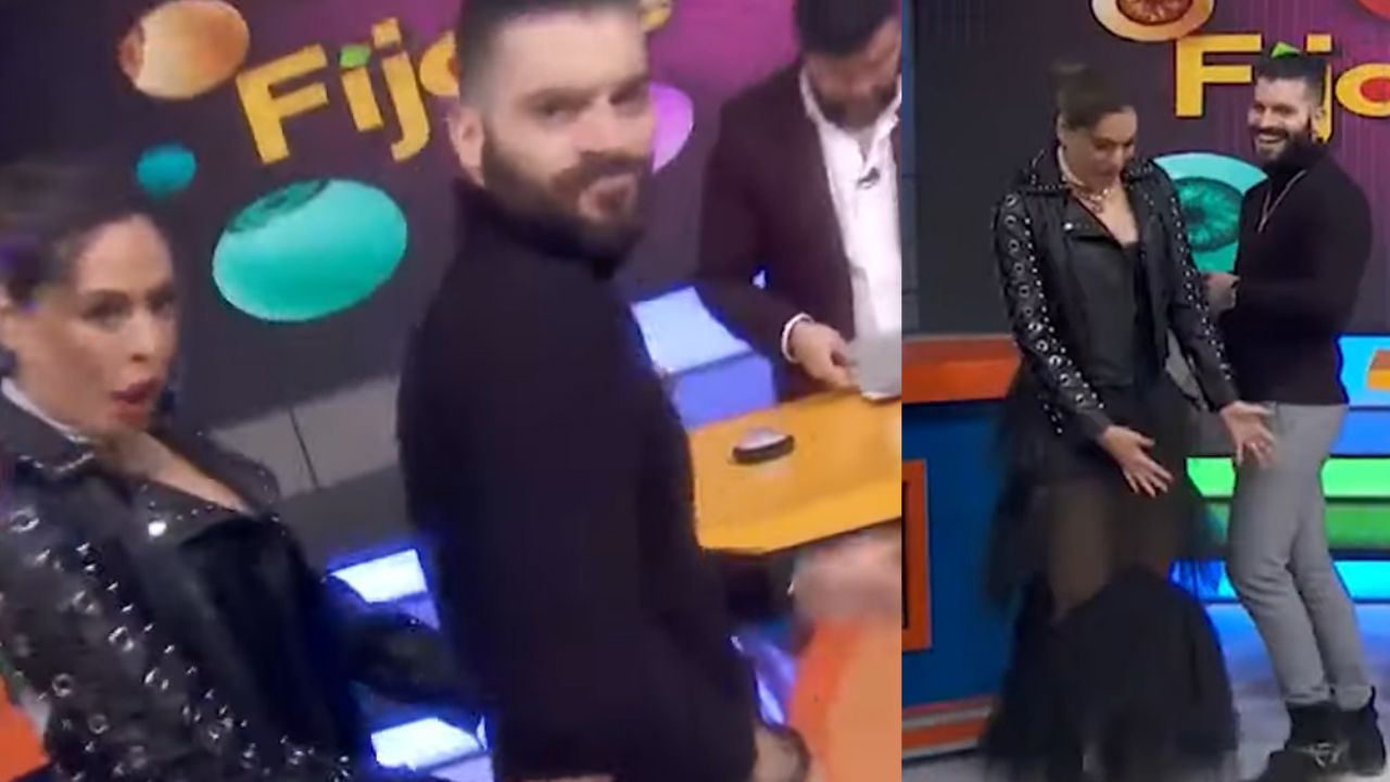 ¡Se le van los ojos! Durante baile, Galilea Montijo no para de ver trasero de Adrián