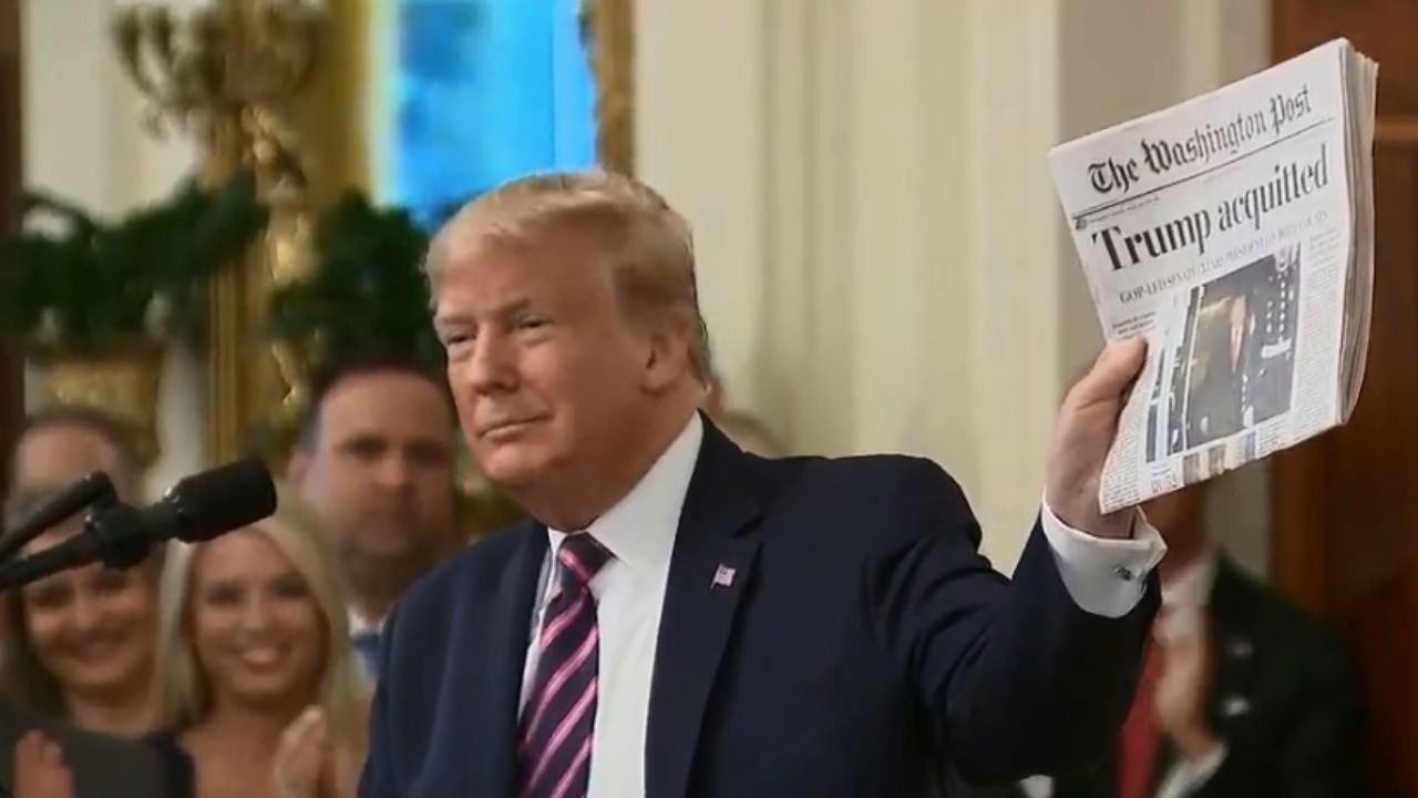 Donald Trump celebra con ‘los suyos’ la absolución del ‘impeachment’